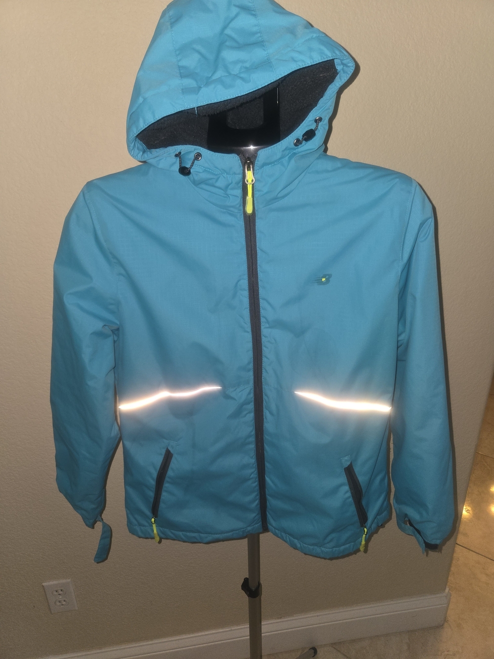 Teal Hooded Waterproof Jacket - Lightweight Outdoor Coat